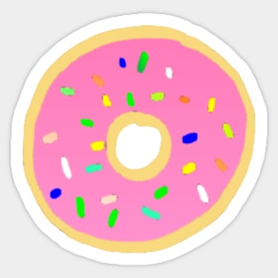 Pink donut Sticker